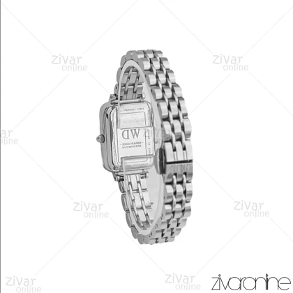 ساعت دنیل ولینگتون زنانه تمام سیلور ایندکس خطی اسمال 107130