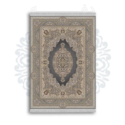 *جدید* فرشینه از جنس پارچه شانل مخمل ترک طرح فانتزی برند دفه کد 661
