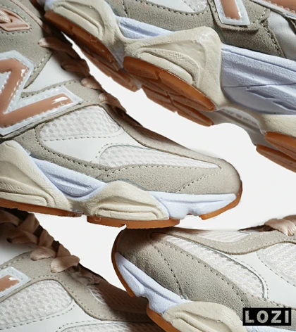 کفش کتانی زنانه کرم گلبهی NEW BALANCE 9060