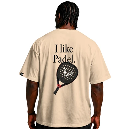تیشرت مردانه زنانه اورسایز نخی 1991 I Like Padel مدل TS19113