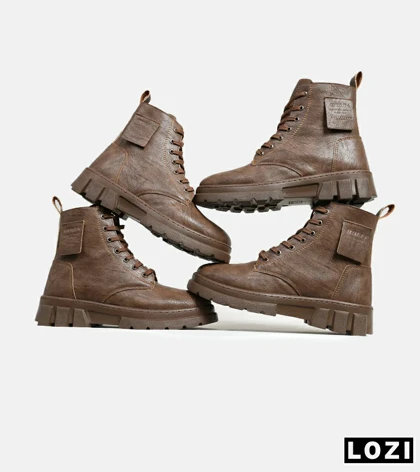 بوت ساق‌دار مردانه قهوه ای سوخته Timberland