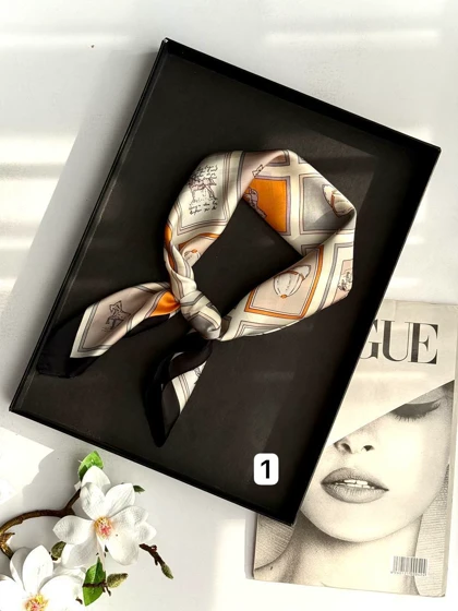 مینی اسکارف ابریشم وارداتی کد 400