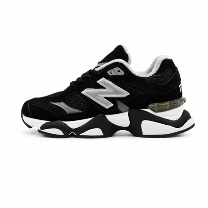 کفش و کتانی زنانه و دخترانه چرم طبیعی مدل نیوبالانس 9060 NEW BALANCE رنگ مشکی کد 8940