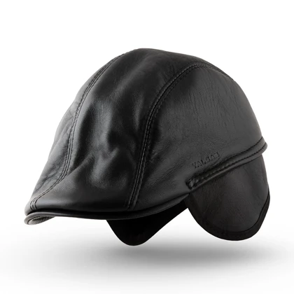 کلاه چرم یلسان مدل انگلیسی گوشدار کد 206-GOS