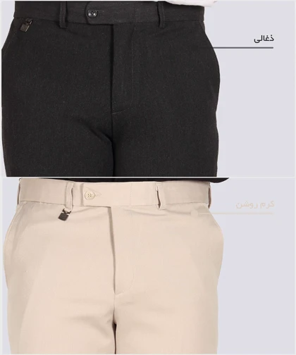 شلوار پارچه ای مردانه راسته ساده 2076