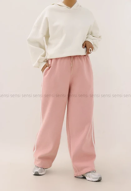 شلوار بگ بغل نواری کد1004279