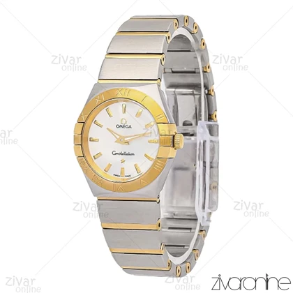 ساعت امگا کانسلیشن زنانه طلایی نقره ای صفحه سیلور 106809