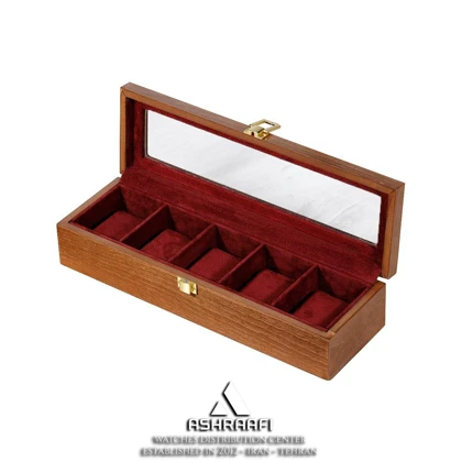 جعبه ساعت مچی 5 عددی چوبی Box Watches 5 WG