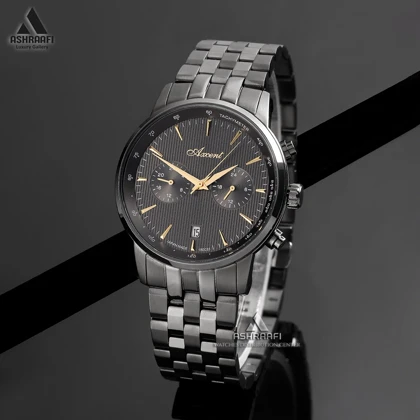 ساعت اکسنت مشکی Axcent AX180033K