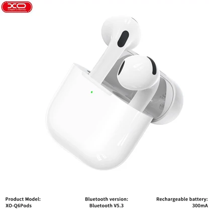 هندزفری بلوتوثی ایکس او XO مدل Q6 PODS با بلوتوث 5.3