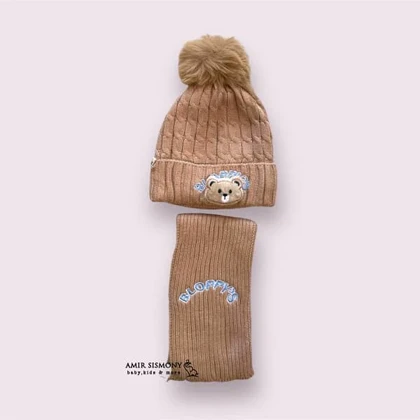 کلاه و شال بافت بچگانه BLOPPY