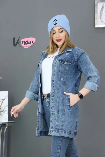 کت جین DEFACTO آبی وسط