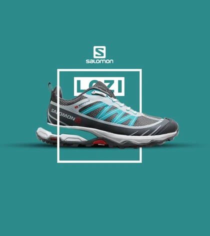 کفش کتانی مردانه و زنانه طوسی آبی Salomon Waterproof V.2