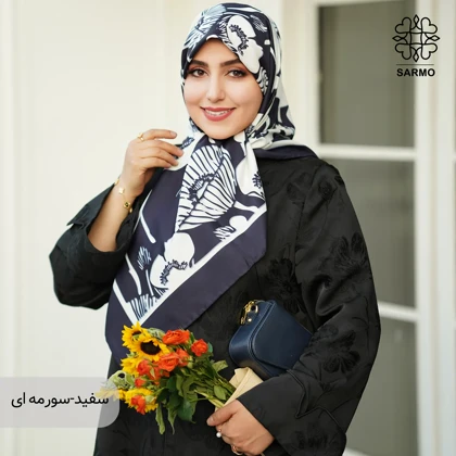 روسری ابریشم توییل گلباران