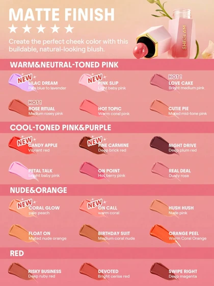رژگونه مایع شیگلم مدل Color Bloom Liquid Blush