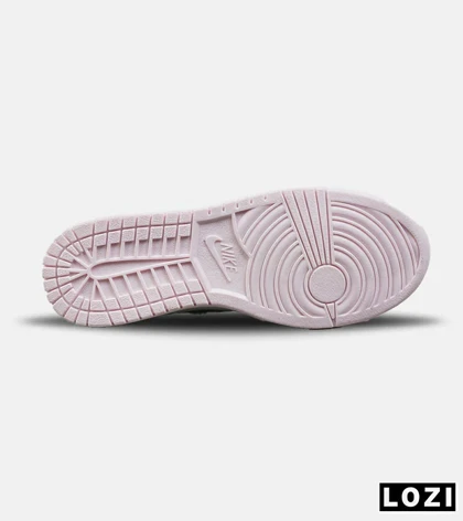 کفش کتانی ساق‌دار زنانه سفید صورتی نایک NIKE jordan 1 مدل 8040