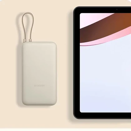 پاوربانک شیائومی PB2030MI ظرفیت 20000 میلی‌آمپرساعت با توان 33 وات و کابل USB-C سرخود