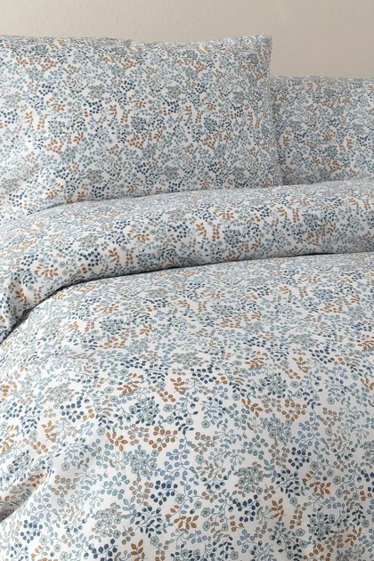 سرویس روتختی دو نفره Dormy Home مدل Lacie پنبه‌ای - نیلی