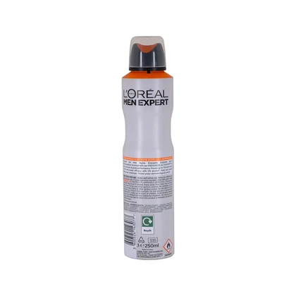 اسپری ضدتعریق مردانه لورآل من اکسپرت مدل هیدرا مدل انرژتیک (اکستریم اسپرت) Loreal hydra energetic