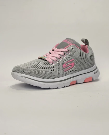 کفش پیاده روی اسکیچرز گو واک طوسی روشن