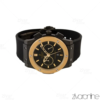 ساعت هابلوت مردانه کلاسیک فیوژن سه موتوره مشکی طلایی 104898