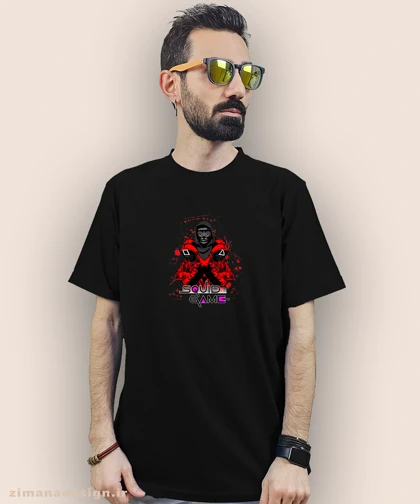 تیشرت مردانه و زنانه طرح اسکویید گیم کد 881