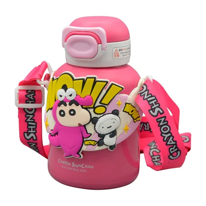 بطری و تراول ماگ کرایون شین چان بچگانه مدل Blinky ظرفیت 0.48 لیتر