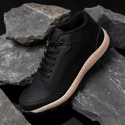 نیم بوت مردانه مشکی CK ویژه مدل Behdad