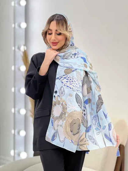 شال طرح گل آفتاب گردان