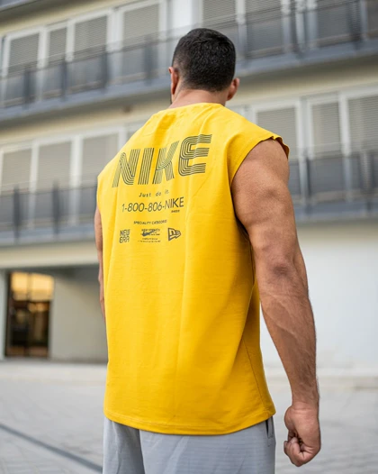 رکابی ورزشی وست NIKE NEW زرد