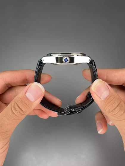 ساعت مچی وشرون کنستانتن اتوماتیک بند چرمی صفحه سبز Vacheron Constantin