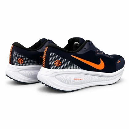 کفش کتانی مردانه مدل رانینگ نایکی زوم ایکس سرمه ای نارنجی NIKE ZOOM X
