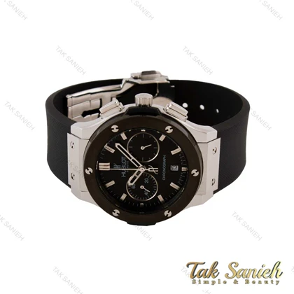 ساعت هابلوت زنانه سه موتوره سیلور مشکی Hublot-4946-G