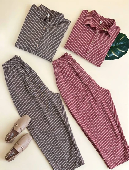 ست دو تیکه شومیز و شلوار کد 2018