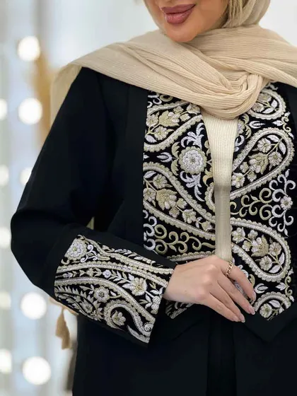 مانتو مازراتی یقه ترکیبی