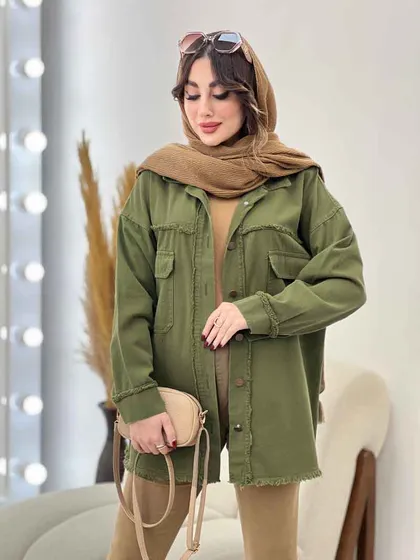 مانتو کتان ریش دار ترلان