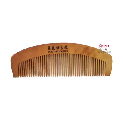 شانه چوب بامبو سایز 15cm دندانه ریز