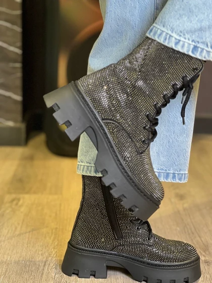 نیم بوت فول نگین