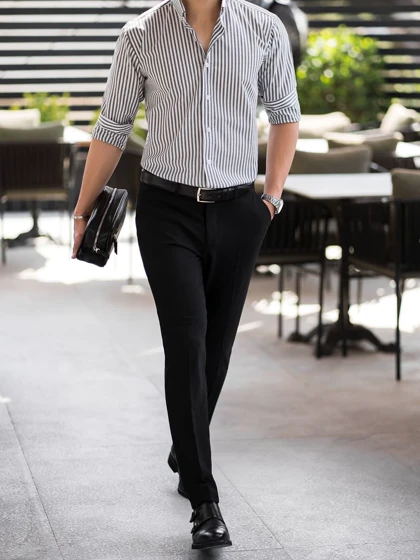 پیراهن راه راه کدsh245