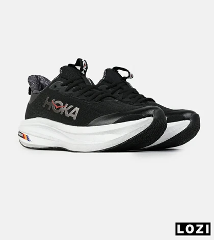 کفش کتانی مردانه و زنانه مشکی HOKA مدل 7555