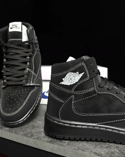 کتانی جردن تراویس ساق‌دار بلک فانتوم