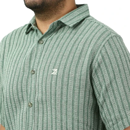 پیراهن آستین کوتاه کنفی مردانه مدل 6111104