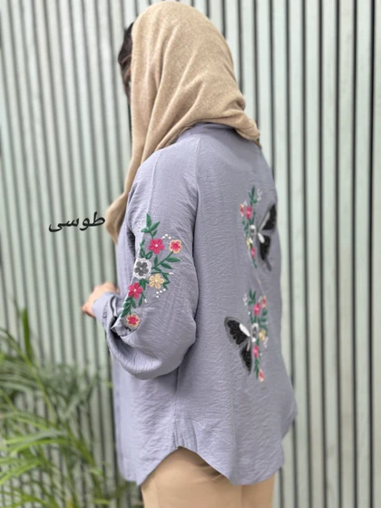 شومیز گلدوزی پروانه