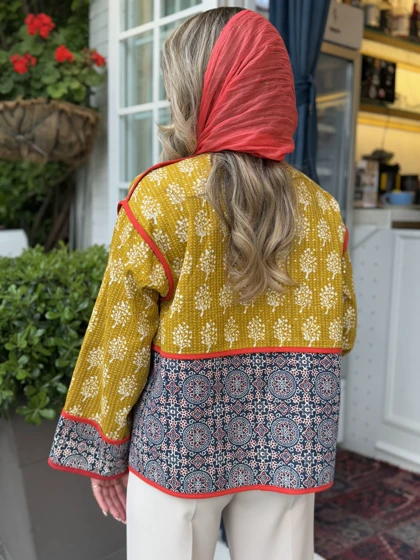 کت باتیک هندی کوک‌دوزی