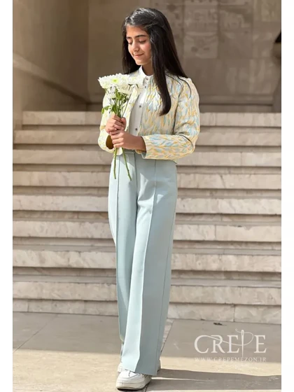 شلوار راسته کرپ باربی