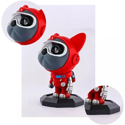 چراغ خواب کهکشانی رومیزی شارژی مدل Nebula Dog طرح سگ فضانورد