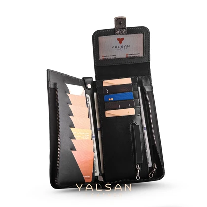 کیف دوشی و دستی چرم یلسان مدل کارن کد 012-GN