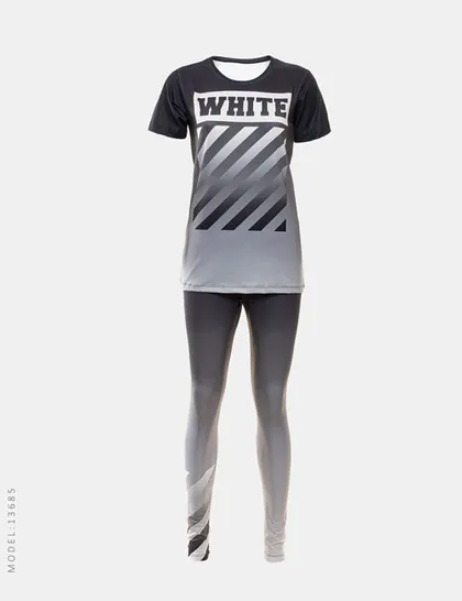 ست تیشرت و شلوار زنانه Off-White