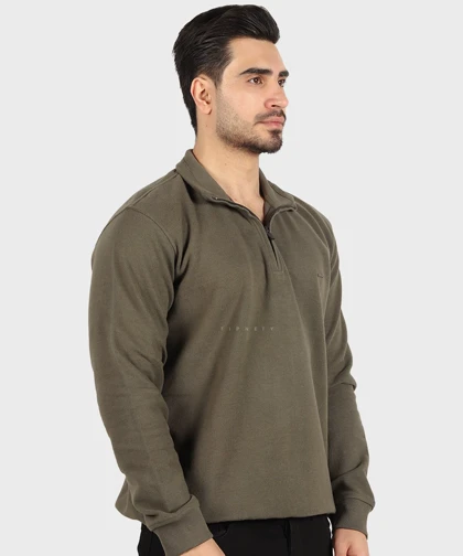 دورس نیم زیپ مردانه یقه سه سانت 0642