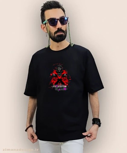 تیشرت لش مردانه و زنانه طرح اسکویید گیم کد 881
